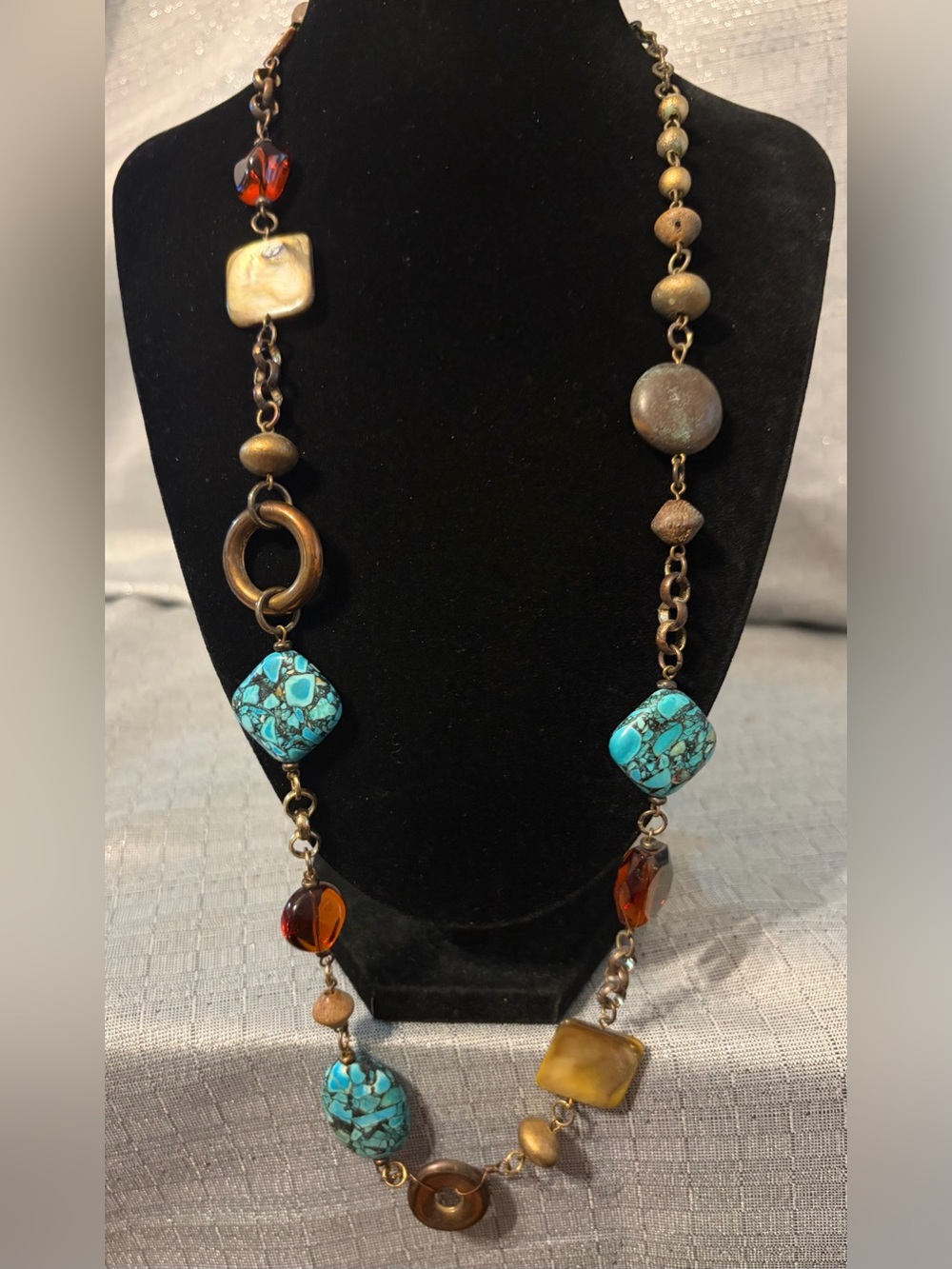 Premier Designs Multi-Stone Long Necklace - Women Jewelry